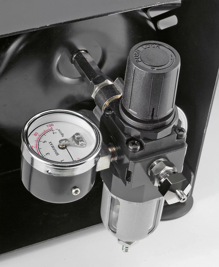 Revell Master Class Compressor, Airbrush-Kompressor, Metall, Grau, Schwarz - Bild 4