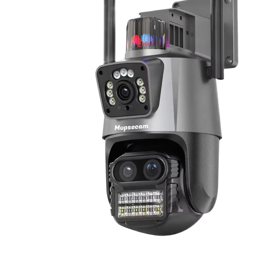 MvpSecam Outdoor WiFi Sicherheit Kamera mit 12MP 6K Auflösung, ICSee Smart Drei-Objektiv-System, 8X Zoom, PTZ und Auto-Tracking zur Videoüberwachung - Bild 6