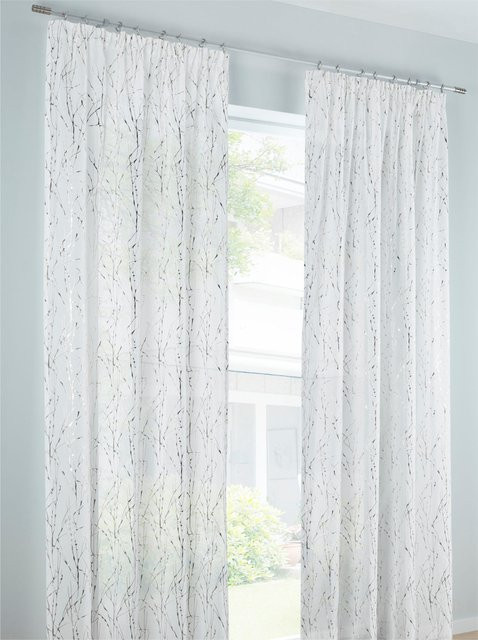 Heine Home Dekostore semi-transparent in Silber, 100% Polyester - Bild 1