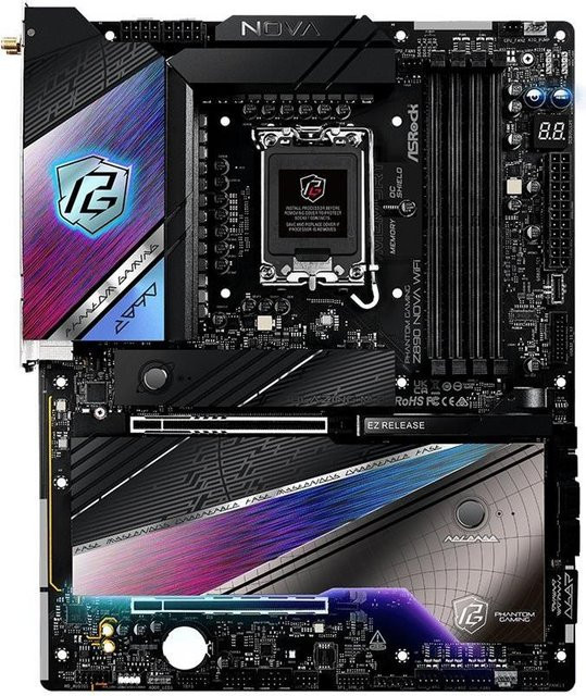ASRock Phantom Gaming Z890 NOVA WIFI Mainboard ATX LGA1851 DDR5 Schwarz - Bild 1