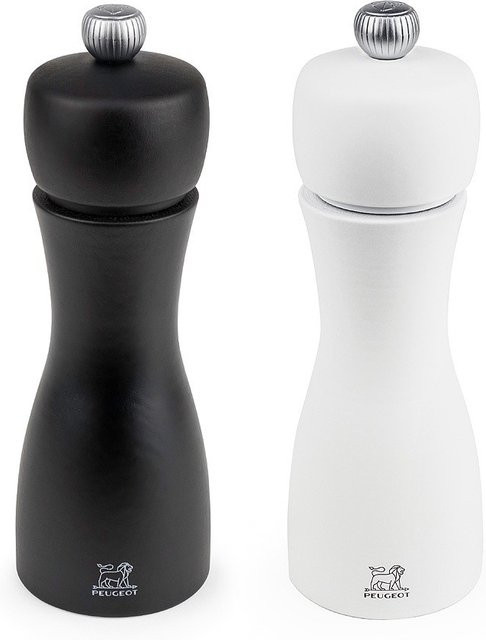 Peugeot Tahiti Duo Pfeffer- und Salzmühle in Schwarz und Weiß, Höhe: 15 cm - Bild 1