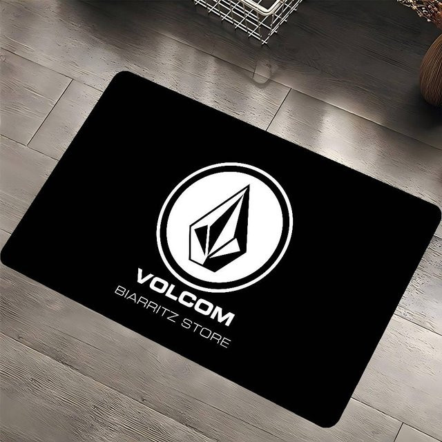 Karpetti Fußmatte mit Logo-Design, modern und rutschfest, schwarz, B/T: 80 x 120 cm - Bild 1