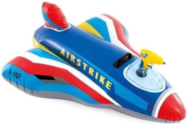 Intex Ride-On Jet Fighter, Wasserspielzeug, blau, mit Wasserspritzer - Bild 1