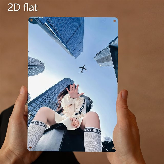 HELLOYOUNG Metall-Wandkunstschild Jugendmoment in Silber als rechteckiges 2D-Dekor aus Eisen - Bild 1