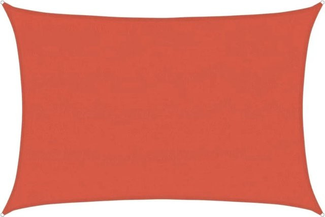 Furnicato Sonnensegel aus HDPE in Terrakottarot, Rechteckig, B: 600 cm, T: 500 cm - Bild 1