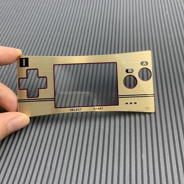 Nintendo GameBoy Micro Limited Edition Frontabdeckung in Gold als Zubehör für dein Retro-System - Bild 1