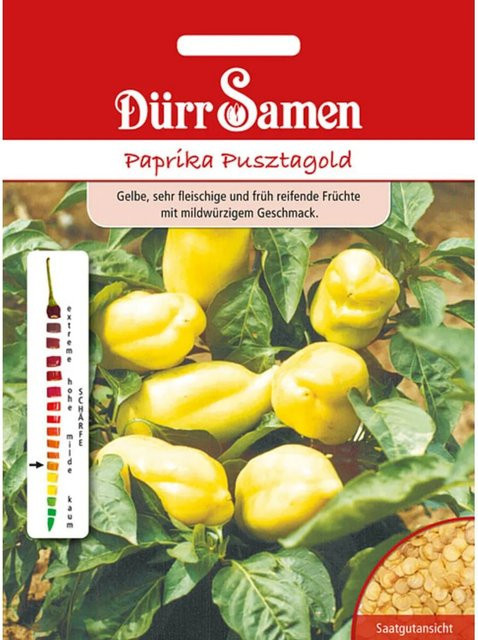 Dürr Samen Paprika Pusztagold Saatgut - Bild 1
