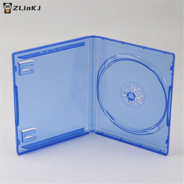 Blaue CD-DVD-Aufbewahrungsbox als Schutzhülle und Halter für Spiele-Disks - Bild 1