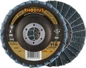 Rhodius PROline VLS Vliesfächerschleifscheibe Blau Durchmesser: 115 mm, Bohrung: 22,23 mm, Körnung: fine - Bild 1