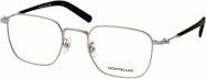 Montblanc MB 0389O Korrektionsbrille, Vollrand, Quadratisch, Metall, Silver, Herren - Bild 1