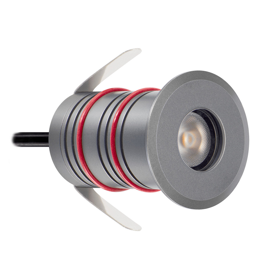 Luxvenum Bodeneinbauleuchte Area Mini LED in Aluminium Anthrazit, 230V, IP67, warmweiß 3000K, 90 CRI - Bild 1