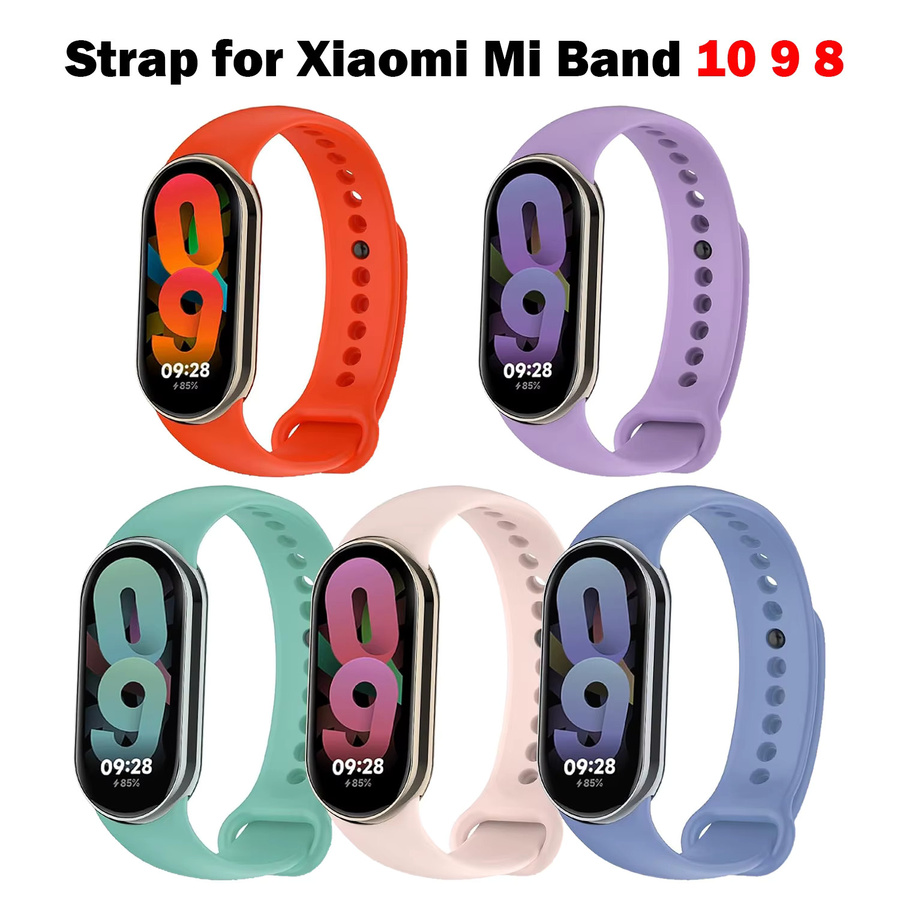 RWBANDS Uhrenarmband Silikon, Schwarz, Xiaomi Mi Band 8 9 10 - Bild 7