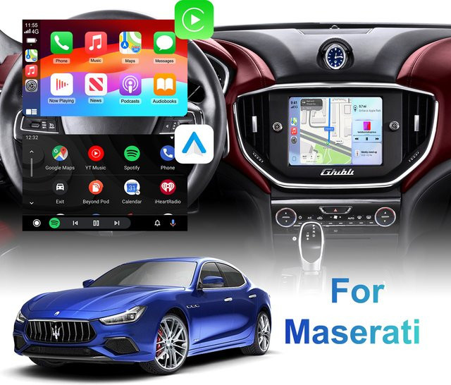 Ezonetronics Wireless CarPlay und Android Auto Nachrüstkit Decoder-Box für Maserati Quattroporte und Ghibli mit Wi-Fi Schnittstelle - Bild 1