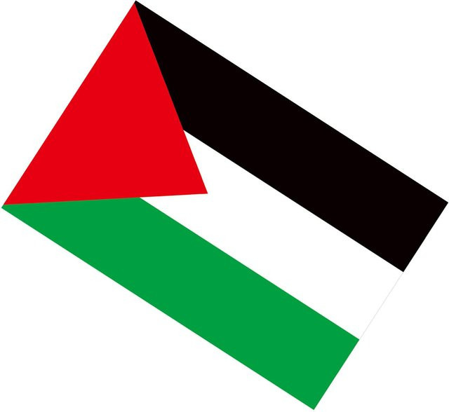 Palästina Flagge von KaiSai aus Polyester mit 2 Messingösen, B/H: 60 x 90 cm - Bild 1