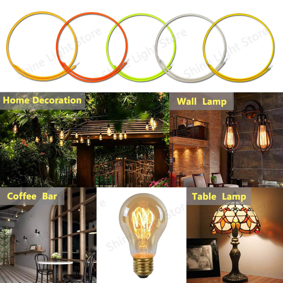 DT&ZM LED Edison Birne mit flexiblem Filament 12V für kreative Styling Beleuchtung - Bild 3