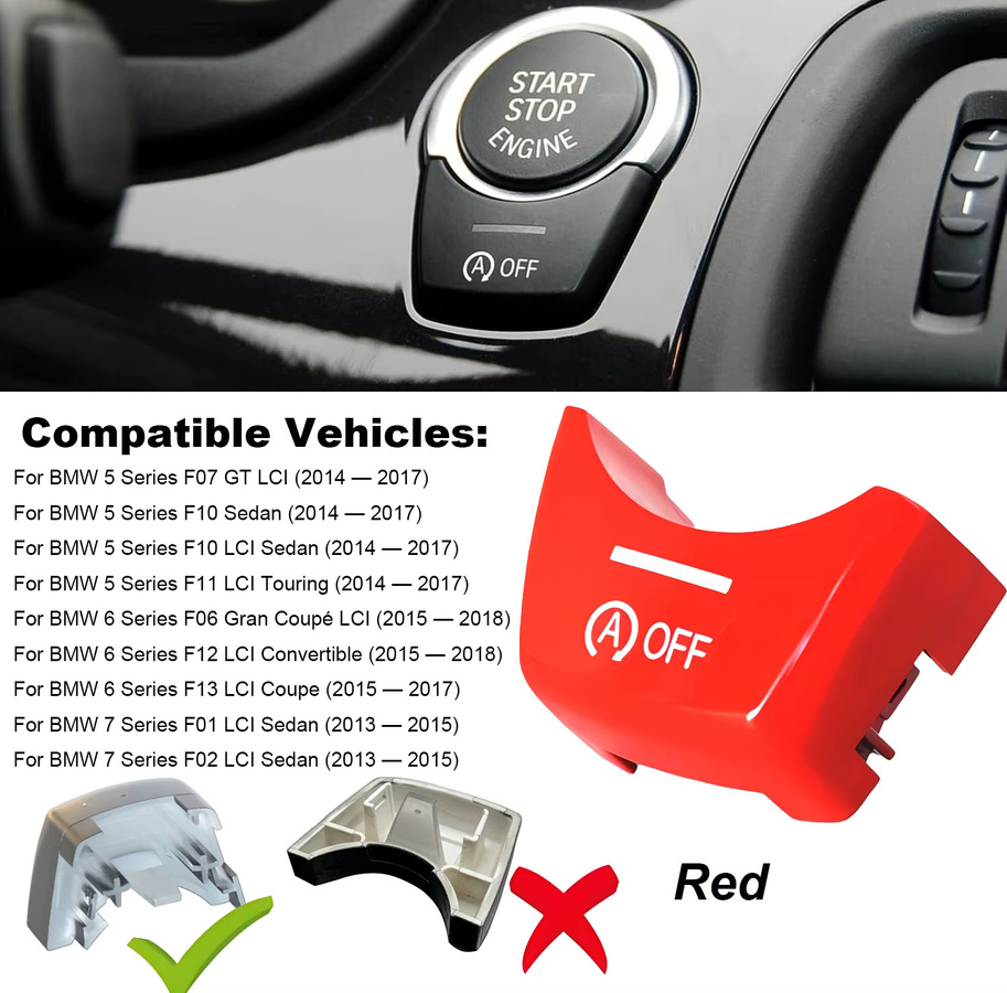 Auto Start Stop A Off Taste Ersatz für BMW 1 2 3 4 5 6 7 Serie F20 F22 F30 F34 F36 M3 M4 F10 F07 F06 F12 F01 F02 von angelguoguo - Bild 3