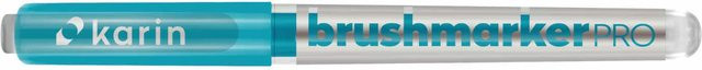 karin Brushmarker PRO Turquoise 654 Brushmarker mit Nylonspitze - Bild 1