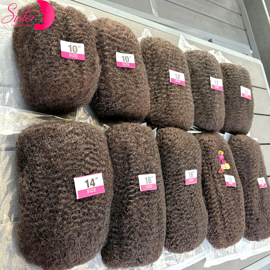 SISTER HAIR Afro Kinky Bulk Echthaarverlängerungen, brasilianisches Remy Haar - Bild 3