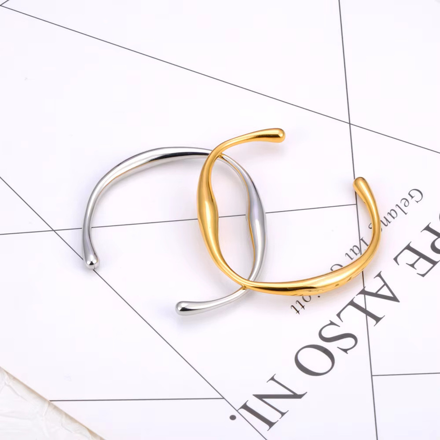 Jeemango Armband Armreif, Edelstahl, Gold, Damen - Bild 1