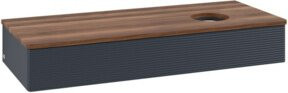 V&B Waschtischunterschrank Antao mit Frontstruktur und Beleuchtung, B/T/H: 120 x 50 x 19 cm - Bild 1