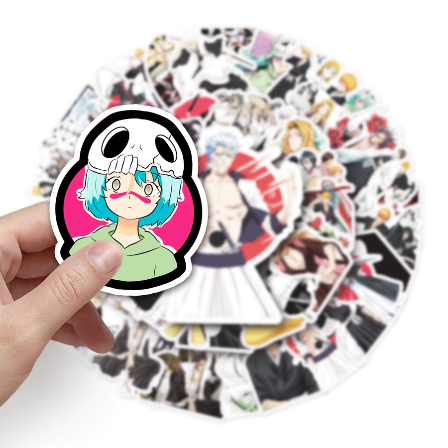 Bandai BLEACH Charakter Cartoon Koffer Wasserdichte Aufkleber, Bunt / Mehrfarbig, 50 Stück - Bild 3