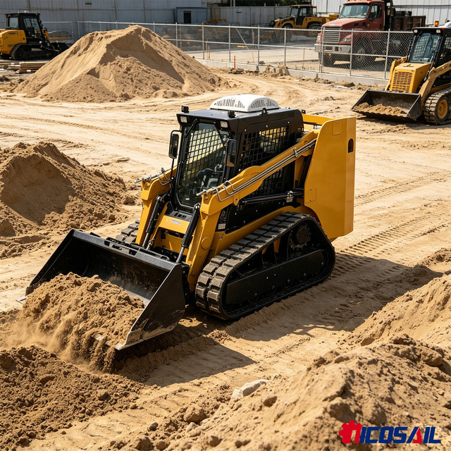 nicosail TS65 Kompaktlader mit Raupenfahrwerk, 1000kg, Euro 5 Motor, Gelb - Bild 1