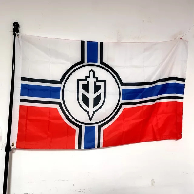 Russische Kreuzflagge Ambition-Flagge aus Polyester, B/H: 90 x 150 cm, Mehrfarbig - Bild 1