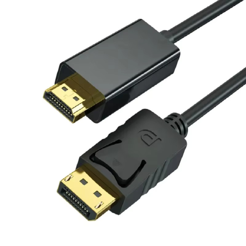 WEFAWAN DisplayPort zu HDMI Adapter in Schwarz, 1,8 m Verbindungskonverter für 4K, 2K und 1080p Auflösung für Monitor, TV, Projektor, Laptop und PC - Bild 4