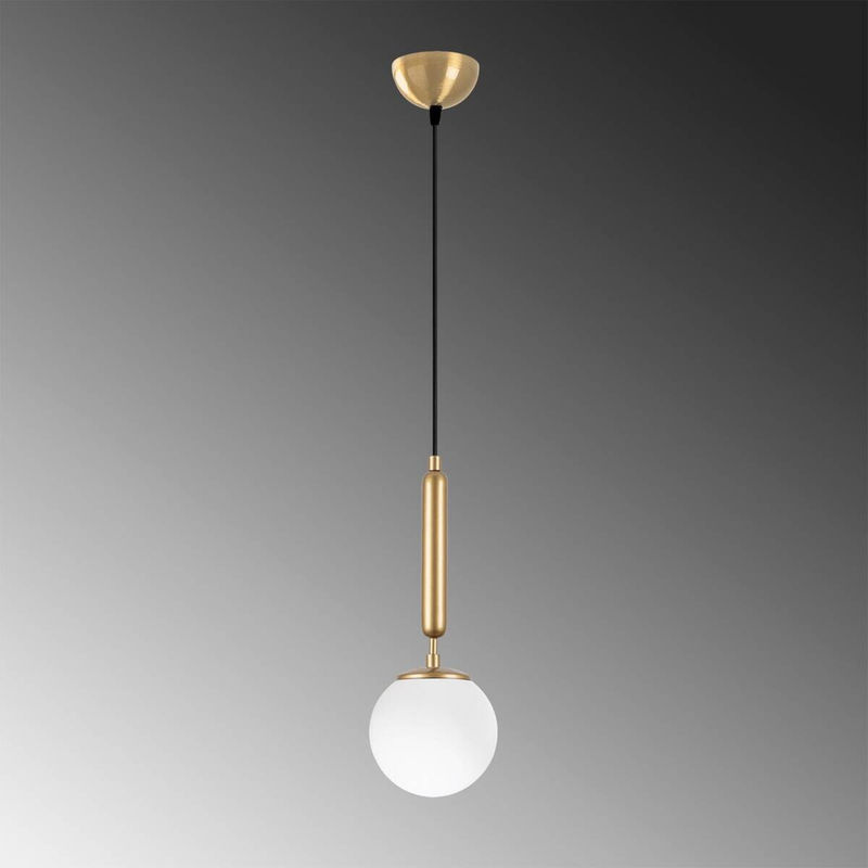 Opviq Pendelleuchte King in Gold aus Metall und Glas mit E14 Fassung, Höhe: 139 cm, Breite: 15 cm, Tiefe: 15 cm - Bild 3