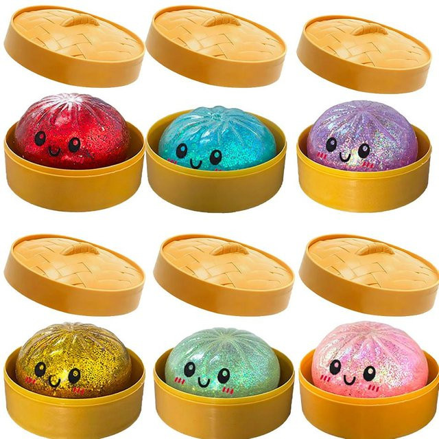 Topmix Teigtaschen-Squishies, buntes Brötchen-Spielzeug, Fidget-Spielzeug - Bild 1