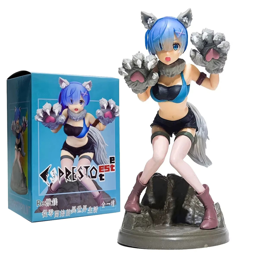 Bandai Re:Zero Rem Grauer Wolf Modell Halloween-Kostüme Actionfigur - Bild 4