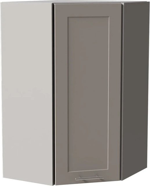 Feldmann-Wohnen Hängeschrank Oslo in Grau und Kaschmir Matt mit Soft-Close-Türen und Regalböden, B/T/H: 60 x 60 x 96 cm - Bild 1