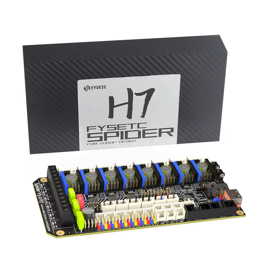FYSETC Spider V3.0 H7 Motherboard-Steuerplatine in Schwarz für Voron mit 32-Bit STM32H723VGT6, 24V/48V und 8-Achsen TMC2209 TMC5160T Unterstützung - Bild 5