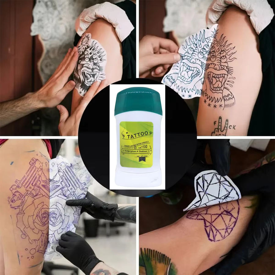 QKX Tattoo Transfer Creme Gel in Weiß für Schablonen und Microblading - Bild 3