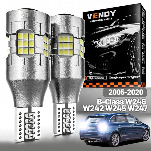 2er-Set LED Rückfahrscheinwerfer für Mercedes Benz B-Klasse W246 W242 W245 W247, Farbe: Silber - Bild 1