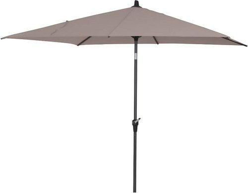 SIENA GARDEN Mittelstockschirm FAGUS Autotilt in Braun mit Aluminiumgestell und Polyesterbespannung, B: 250 cm, T: 200 cm - Bild 1