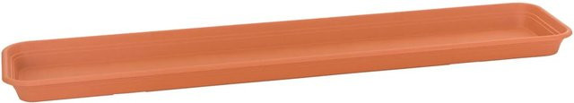 Florus Universal Pflanzkasten-Untersetzer aus Kunststoff in Terrakotta, Breite: 80 cm - Bild 1