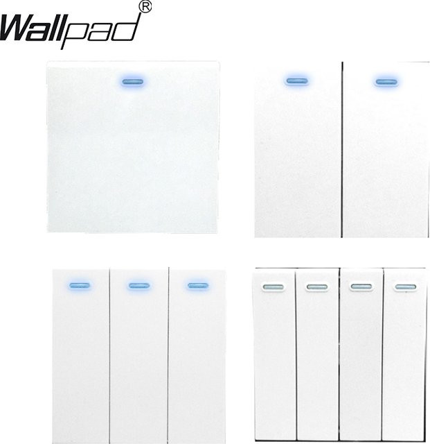 LED Türklingel-Reset-Schalter mit 1-2-3 Gang und 1-2-Wege-Funktion, weiß, B/H: 5,2 x 5,2 cm - Bild 1