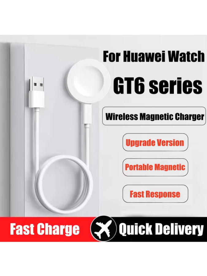 AISHISMART USB-C Ladegerät für Huawei Watch GT6, GT5, GT4, GT3, GT2 Pro/ECG/Porsche, GT Cyber Runner, GT 2022 und Watch 5 4 3 Ultimate Buds - Bild 6