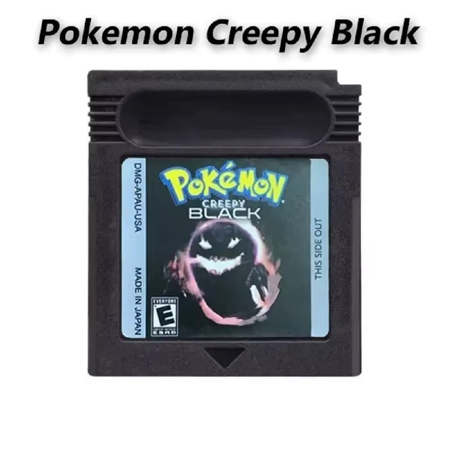 Pokemon Creepy Black GBC-Spielkassette von Bandai in Schwarz für GBC/GBA Videospielkonsolen, 16-Bit Rollenspiel Modul in englischer Sprache - Bild 2