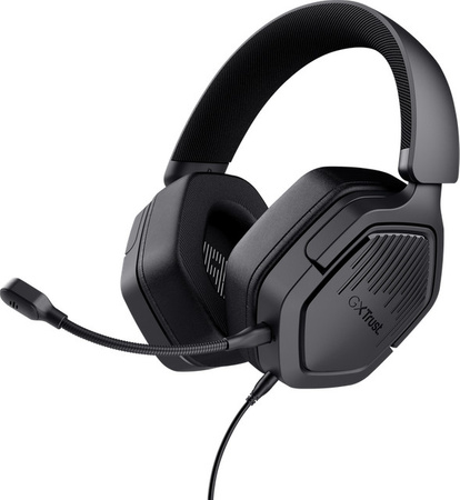 Trust Gaming GXT492 Carus Over-Ear Gaming Headset in Schwarz mit 3,5 mm Klinkenanschluss für PC, PlayStation, Xbox und Nintendo Switch