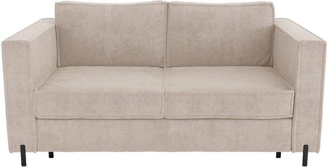 Vente-unique Schlafsofa Elorya in Beige mit Stoffbezug, Breite: 218 cm - Bild 1