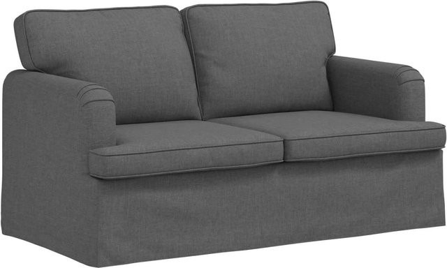 vidaXL Sofa Dunkelgrau mit Stoffbezug und Metallrahmen B/T/H: 144 x 80 x 85 cm - Bild 1