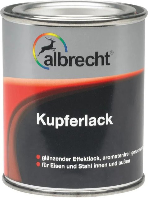 Albrecht Kupferlack Kupfer glänzend, lösemittelbasiert, 125 ml - Bild 1