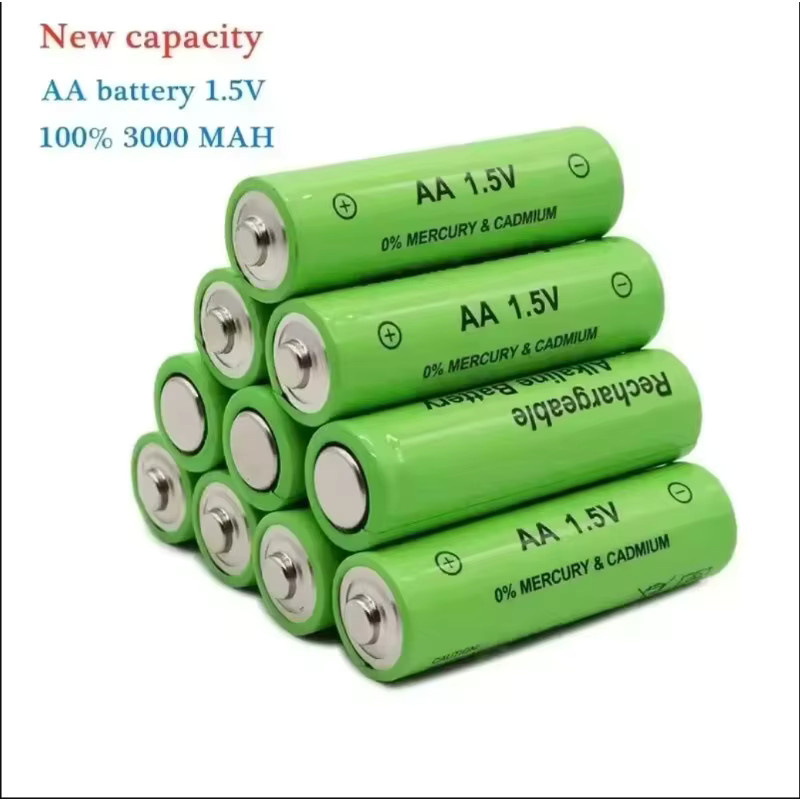 Koonenda AA wiederaufladbare Alkaline-Batterien 1,5V mit 3000mAh in Grün - Bild 2