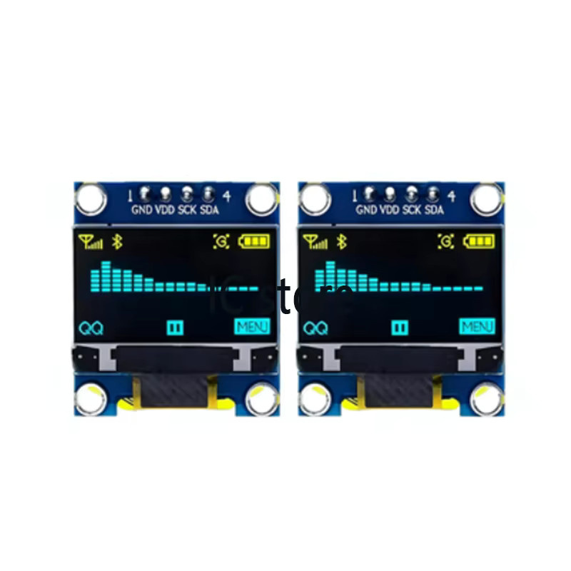 ANNUOSENCHIP OLED-Anzeigemodul SSD1306 0,96 Zoll IIC SPI Seriell 12864 LCD-Bildschirmplatine in Weiß/Blau/Gelb für Arduino - Bild 3