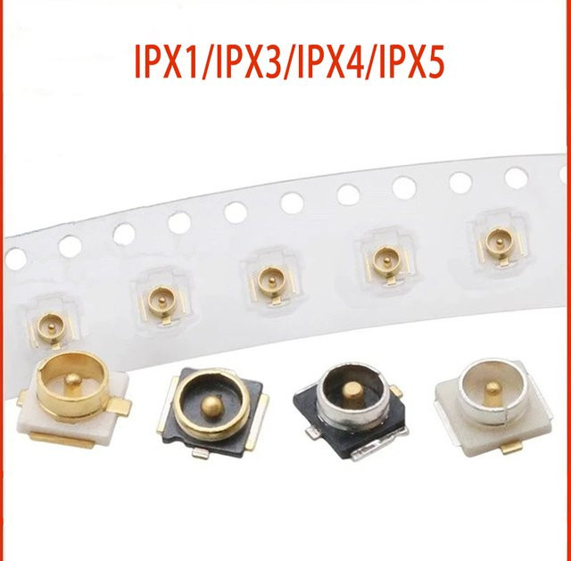 10 Stück ChengHaoRan U.FL Koaxial-Steckverbinder SMD RF Antennenbuchse Gold, IPX-Kompatibilität - Bild 1