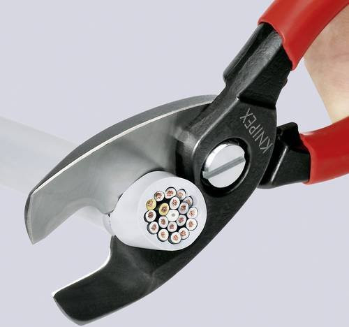 Knipex Kabelschere 95 11 200 mit Doppelschneide in Schwarz - Bild 1