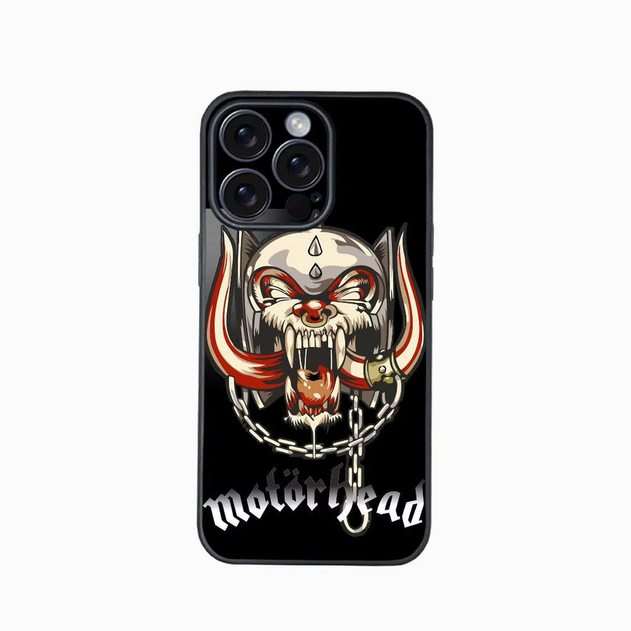 M-Motorhead Rock Band Handyhülle für Apple iPhone 11 12 13 14 15 16 Pro Max Plus in Schwarz mit Protect Plating - Bild 4