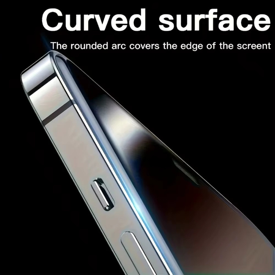 2er-Pack Anti-Spionage Vollbild-Displayschutzfolie aus Glas für Apple iPhone 17, 16, 15, 14, 13, 12 Pro Max, Plus, Air und 17e, 16e mit staubfreier Installation - Bild 3
